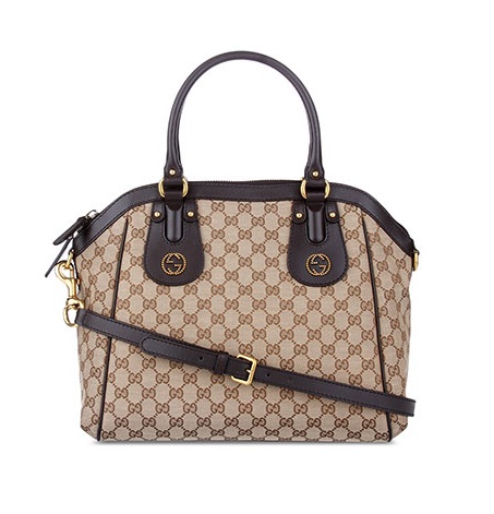 Authentic Gucci Scarlett Top Handle Bag 282299 G Brown